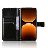 Realme GT 7 Pro (5G) - EIDERWOOD Faux Leather Flip Cover m. Stropp - Svart