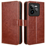 Realme GT 7 Pro (5G) - EIDERWOOD Faux Leather Flip Cover m. Stropp - Brun