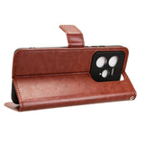 Realme GT 7 Pro (5G) - EIDERWOOD Faux Leather Flip Cover m. Stropp - Brun