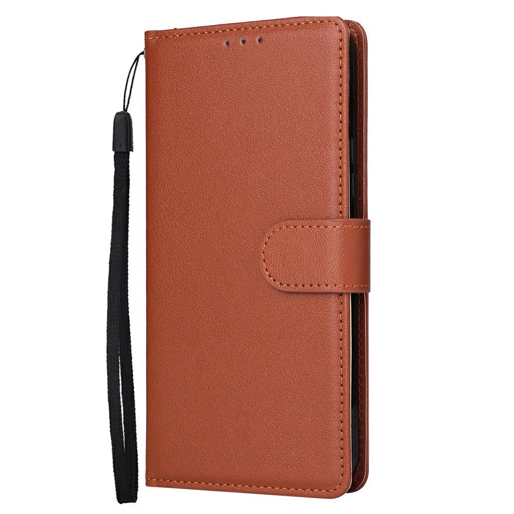 EIDERWOOD Samsung Galaxy S25+ (Plus) / S24+ (Plus) Kunstlæder Flip Cover m. Pung og Strop - Brun