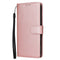 EIDERWOOD Samsung Galaxy S25+ (Plus) / S24+ (Plus) Kunstlæder Flip Cover m. Pung og Strop - Rose Gold
