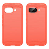 EIDERWOOD Google Pixel 9a Bakdeksel i børstet karbon - rød