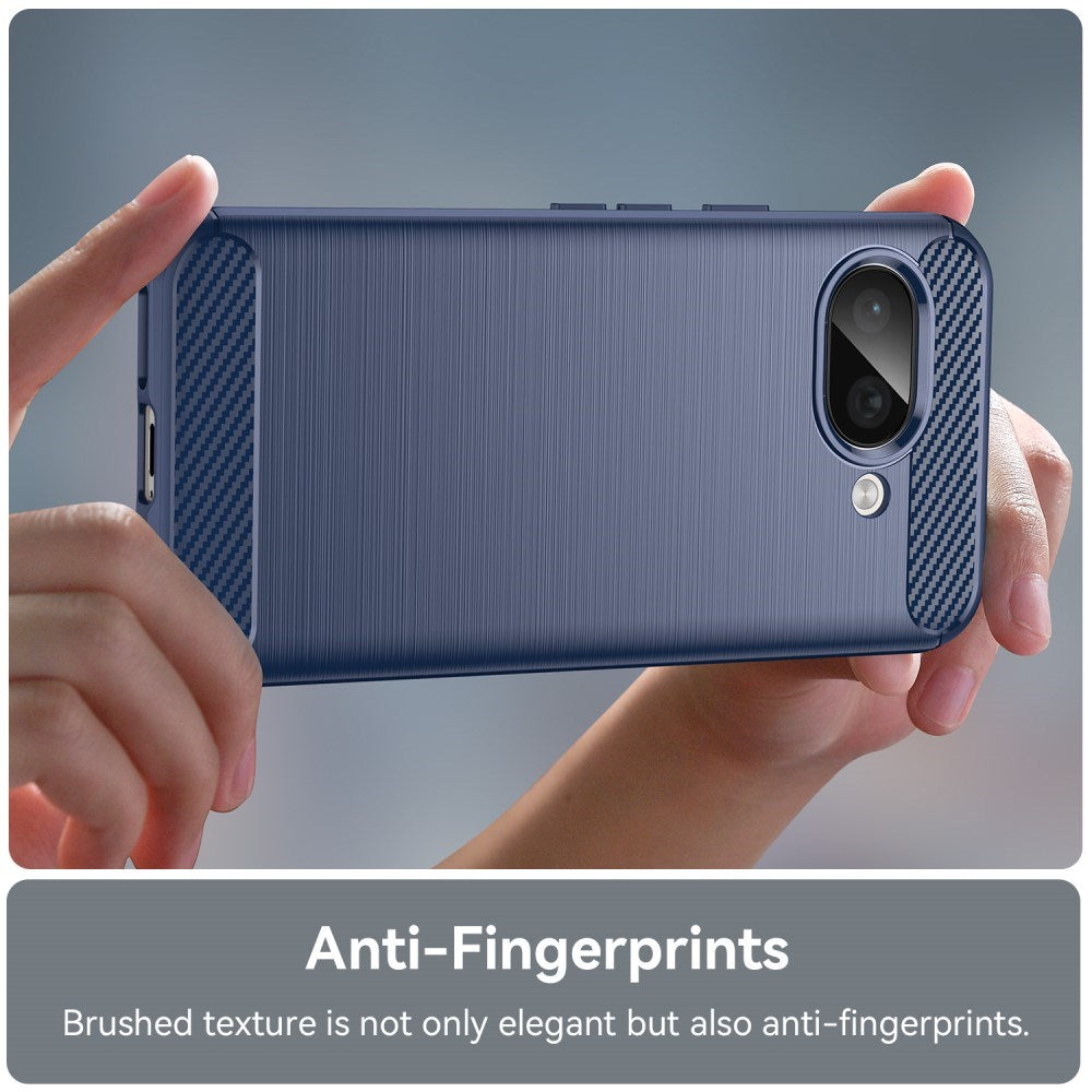 EIDERWOOD Google Pixel 9a Bakdeksel i børstet karbon - blå