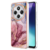 EIDERWOOD Xiaomi Redmi 14C Fleksibelt Plastik Bagside Cover m. Marmordesign - Lyserød