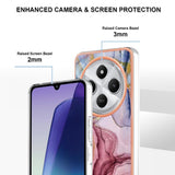 EIDERWOOD Xiaomi Redmi 14C Fleksibelt Plastik Bagside Cover m. Marmordesign - Lyserød