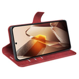 EIDERWOOD OnePlus 13 Lommebok Flip Lærdeksel m. Lommebok - Rød