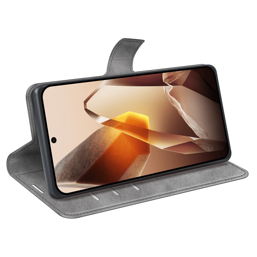 EIDERWOOD OnePlus 13 Lommebok Flip Lærdeksel m. Lommebok - Grå