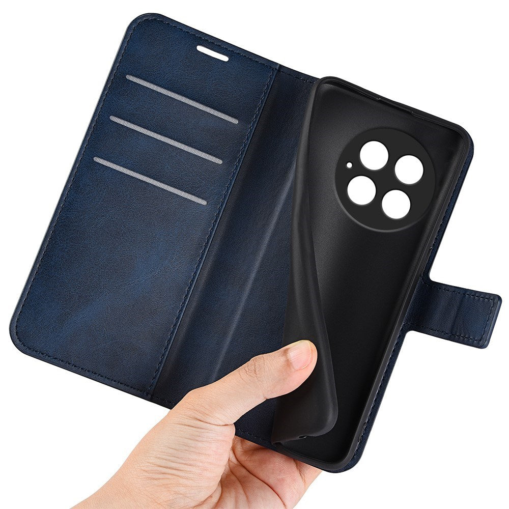 EIDERWOOD OnePlus 13 Lommebok Flip Lærdeksel m. Lommebok - Blå