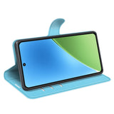 Xiaomi 15 - EIDERWOOD Kunstlæder Flip Cover m. Kortholder & Ståfunktion - Blå