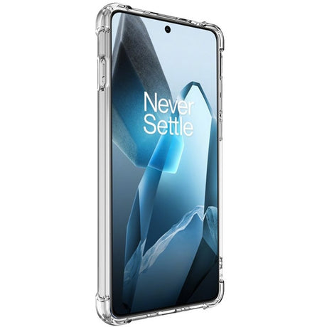 IMAK OnePlus 13 Hybrid Plastic Bakdeksel - MagSafe-kompatibel - Gjennomsiktig / Hvit