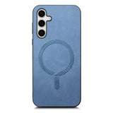 EIDERWOOD Samsung Galaxy S25 Kunstlæder Bagside Cover - MagSafe Kompatibel - Blå