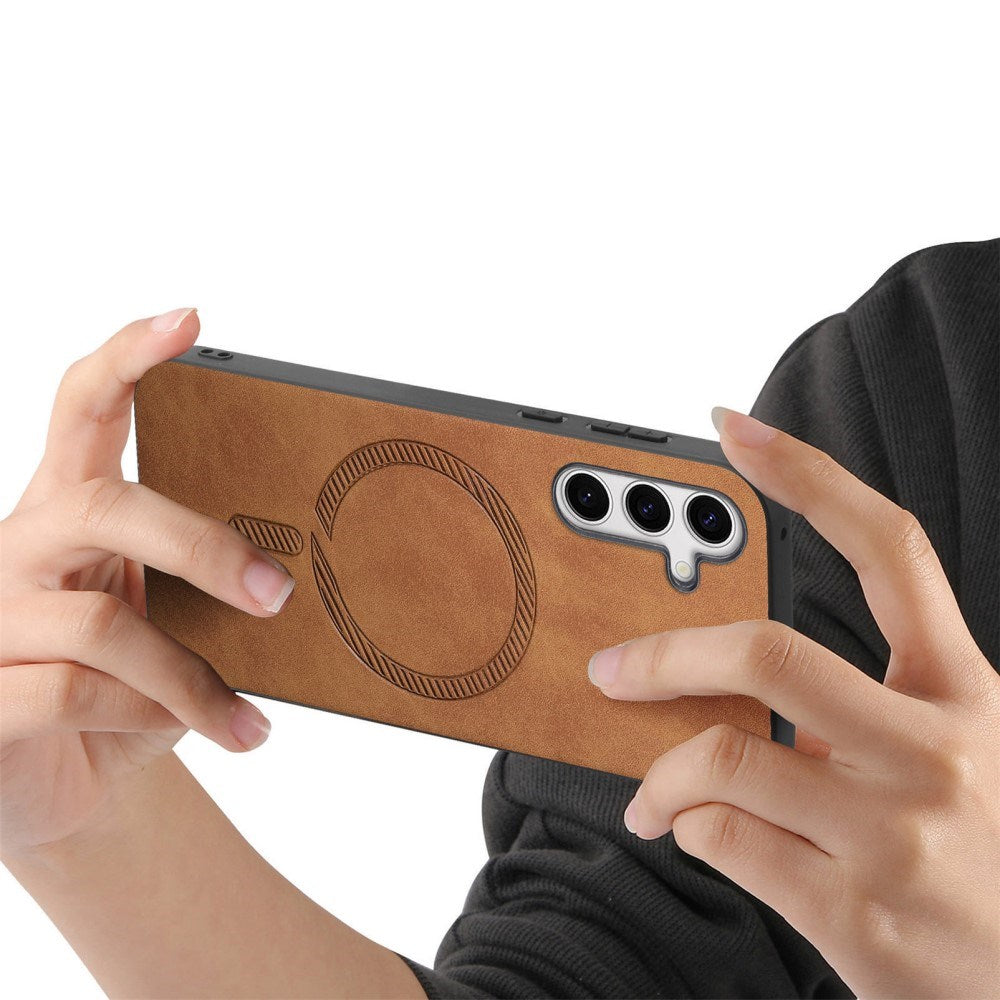 EIDERWOOD Samsung Galaxy S25 Kunstlæder Bagside Cover - MagSafe Kompatibel - Brun