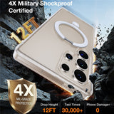 Samsung Galaxy S25 Ultra - TORRAS Guardian Ostand Hybrid Cover - Kickstand - MagSafe Kompatibel - Gennemsigtig