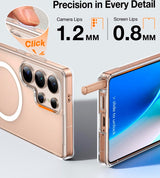 Samsung Galaxy S25 Ultra - TORRAS Hybrid Deksel m. Stativfunksjon - MagSafe-kompatibel - Gjennomsiktig