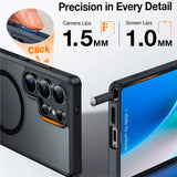 Samsung Galaxy S25 Ultra - TORRAS Hybrid Deksel m. Ståfunksjon - MagSafe-kompatibel - Svart