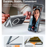 Samsung Galaxy S25 - TORRAS Hybrid Deksel m. Stativfunksjon - MagSafe-kompatibel - Gjennomsiktig