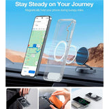 Samsung Galaxy S25 - TORRAS Hybrid Deksel m. Stativfunksjon - MagSafe-kompatibel - Gjennomsiktig