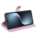 Honor Magic7 Pro - EIDERWOOD Faux Leather Flip Cover m. Kortholder og stativfunksjon - Rosa