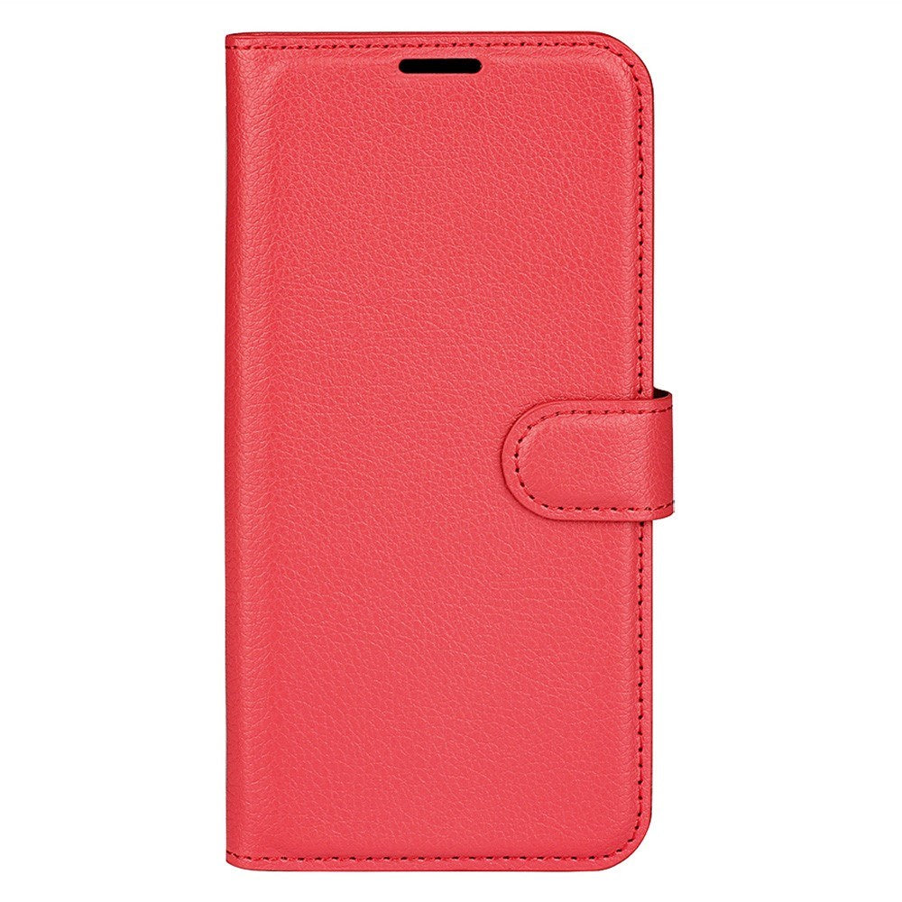Honor Magic7 Pro - EIDERWOOD Faux Leather Flip Cover m. Kortholder og stativfunksjon - rød
