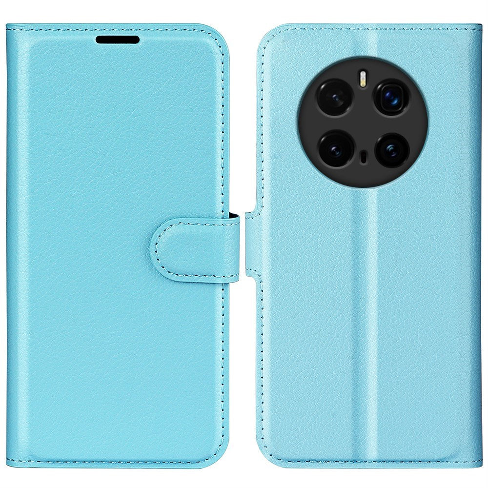Honor Magic7 Pro - EIDERWOOD Faux Leather Flip Cover m. Kortholder og stativ funksjon - blå