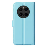 Honor Magic7 Pro - EIDERWOOD Faux Leather Flip Cover m. Kortholder og stativ funksjon - blå