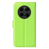 Honor Magic7 Pro - EIDERWOOD Faux Leather Flip Cover m. Kortholder og stativfunksjon - Grønn