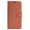 Honor Magic7 Pro - EIDERWOOD Faux Leather Flip Cover m. Kortholder og stativfunksjon - brun