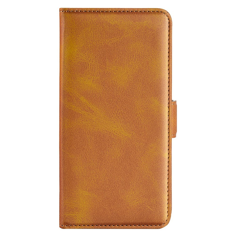 Xiaomi Redmi Note 14 Pro+ - EIDERWOOD Faux Leather Flip Cover m. Kortholder og stativfunksjon - lysebrun
