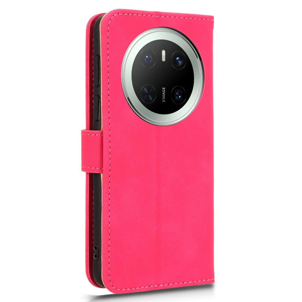 EIDERWOOD - Huawei Mate 70 - Kunstlæder Flip Cover m. Kortholder & Ståfunktion - Pink