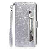 Samsung Galaxy A56 (5G) - EIDERWOOD - Glimmer Flip Cover m. Glidelåslomme og stativfunksjon - sølv