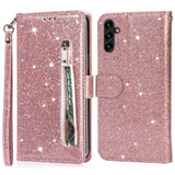 Samsung Galaxy A56 (5G) - EIDERWOOD - Glimmer Flip Cover m. Glidelåslomme og stativfunksjon - Rosa