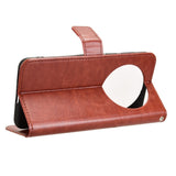 Huawei Mate 70 Pro+ / 70 Pro - EIDERWOOD Faux Leather Flip Cover m. Stropp - Brun