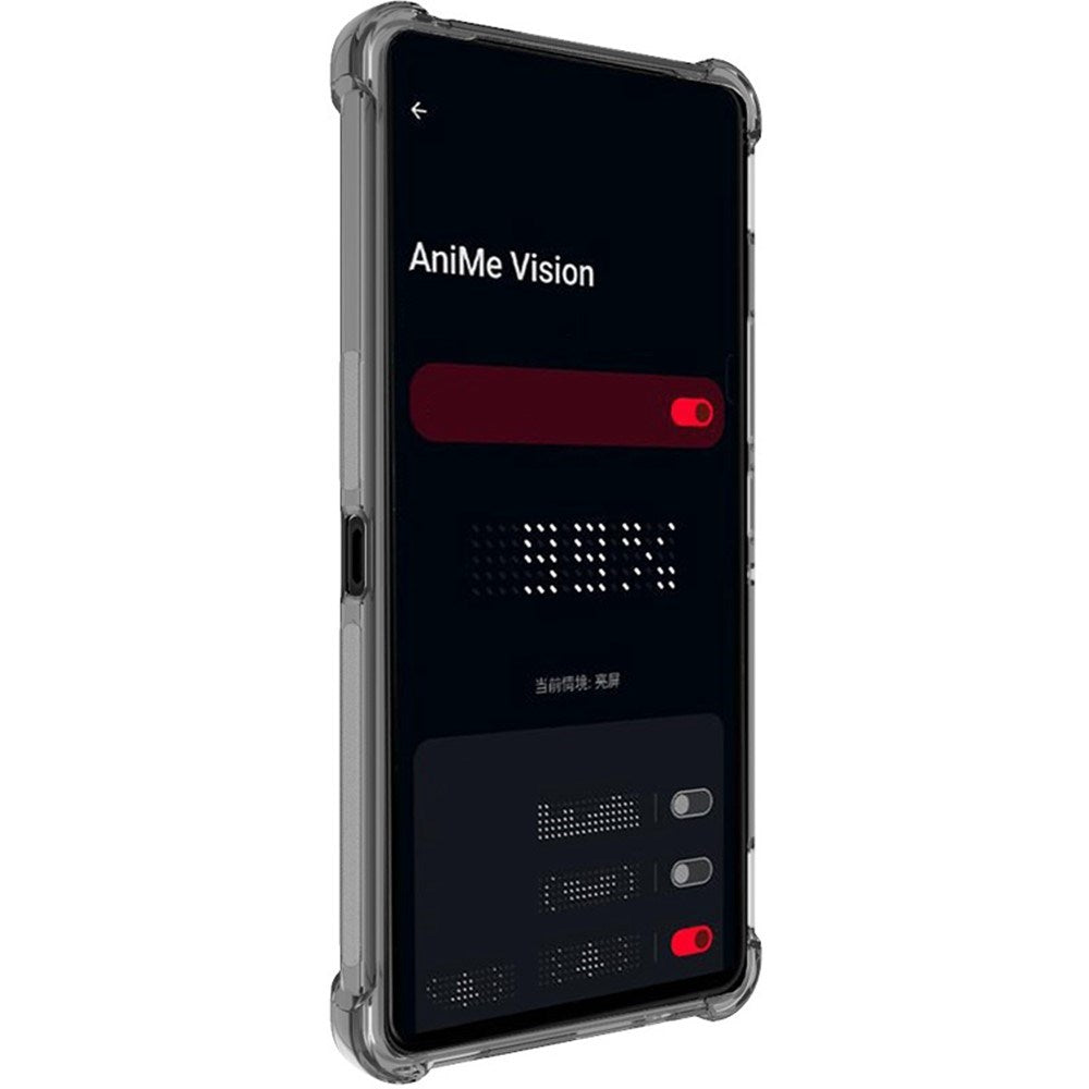 IMAK - Asus ROG Phone 9 (5G) / 9 Pro (5G) - Fleksibelt plastdeksel - Gjennomsiktig / Svart