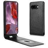 Google Pixel 9a - EIDERWOOD Kunstlæder Flip Cover m. Kortlomme - Sort