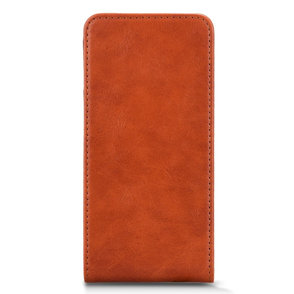 Google Pixel 9a - EIDERWOOD Kunstlæder Flip Cover m. Kortlomme - Orange