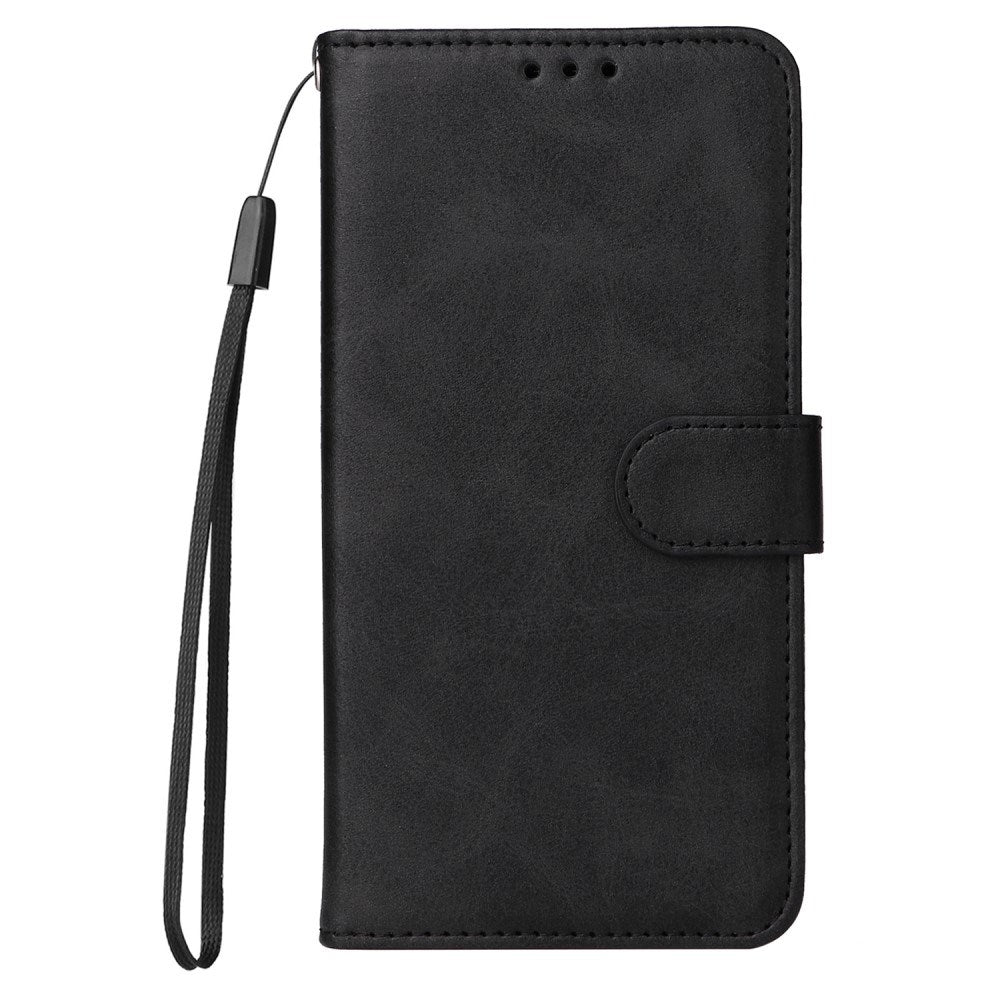 Honor Magic7 Lite - EIDERWOOD Faux Leather Flip Cover m. Stropp - Svart
