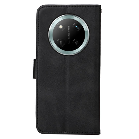 Honor Magic7 Lite - EIDERWOOD Faux Leather Flip Cover m. Stropp - Svart