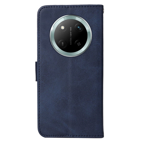 Honor Magic7 Lite - EIDERWOOD Faux Leather Flip Cover m. Stropp - Blå