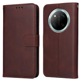 Honor Magic7 Lite - EIDERWOOD Faux Leather Flip Cover m. Stropp - Brun