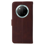 Honor Magic7 Lite - EIDERWOOD Faux Leather Flip Cover m. Stropp - Brun
