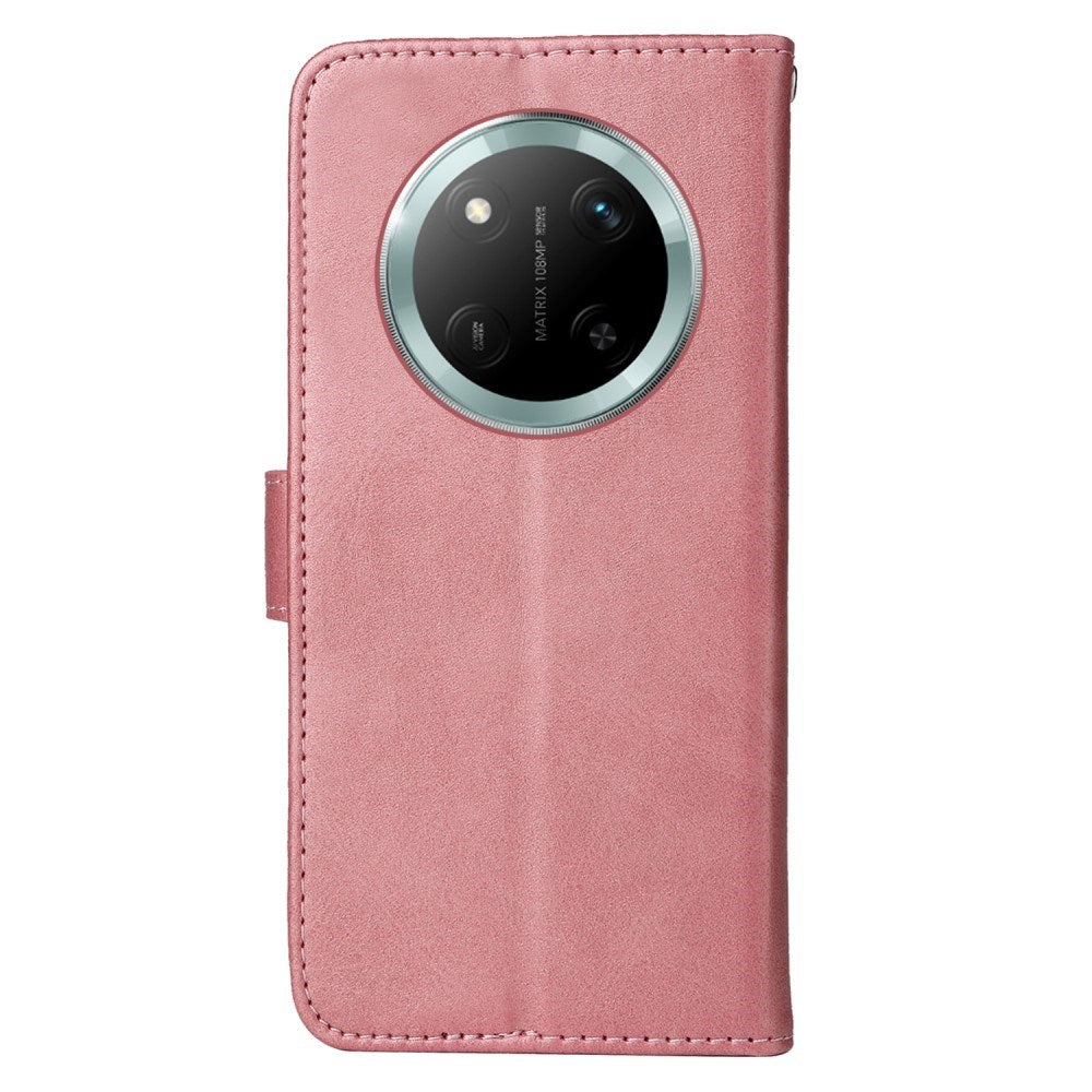 Honor Magic7 Lite - EIDERWOOD Faux Leather Flip Cover m. Stropp - Rosa
