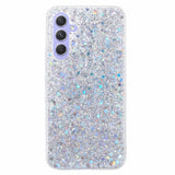 Samsung Galaxy A26 (5G) - EIDERWOOD fleksibelt plastdeksel m. Glitter - Sølv