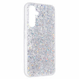 Samsung Galaxy A26 (5G) - EIDERWOOD fleksibelt plastdeksel m. Glitter - Sølv