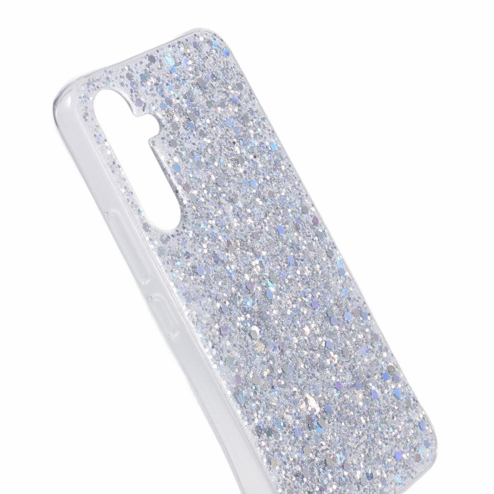 Samsung Galaxy A26 (5G) - EIDERWOOD fleksibelt plastdeksel m. Glitter - Sølv