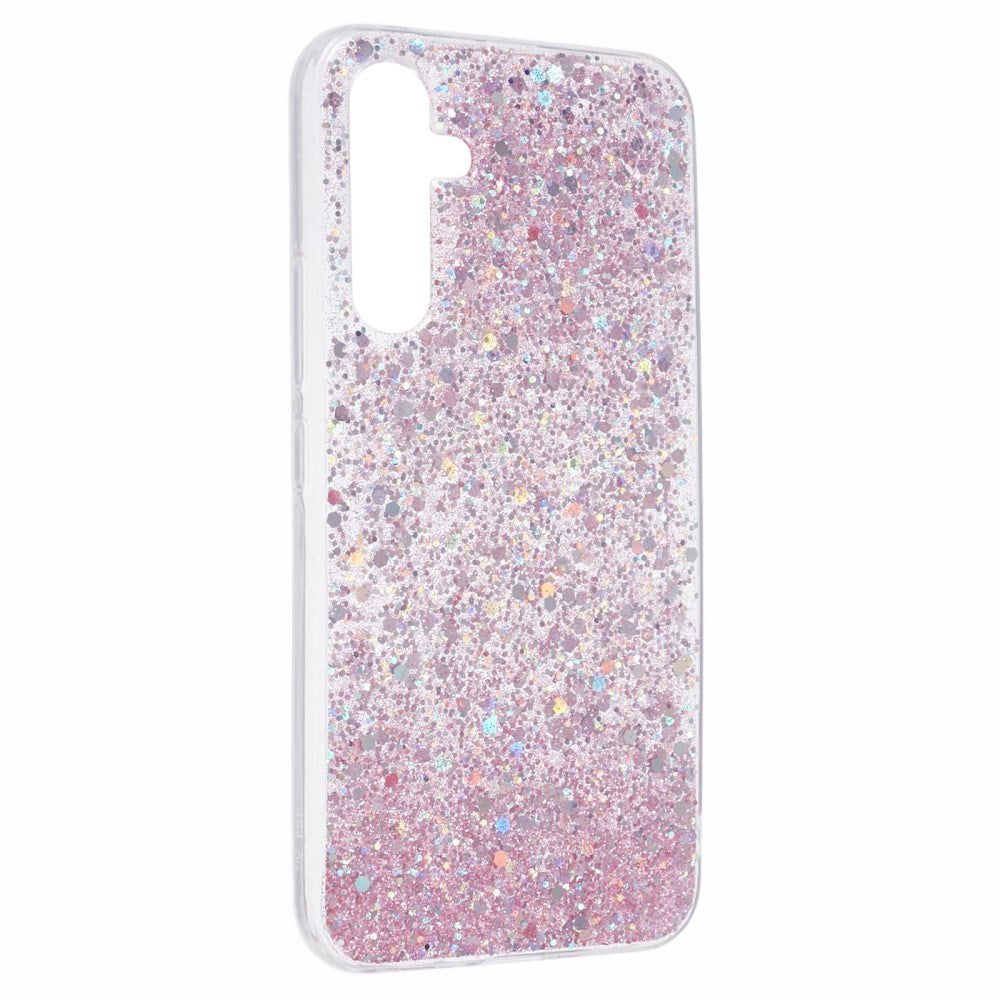 Samsung Galaxy A26 (5G) - EIDERWOOD fleksibelt plastdeksel m. Glitter - Rosa