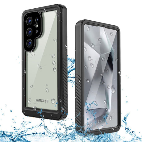 Redpepper Samsung Galaxy S25 Ultra Waterproof Case - IP68-sertifisert - Svart / Gjennomsiktig