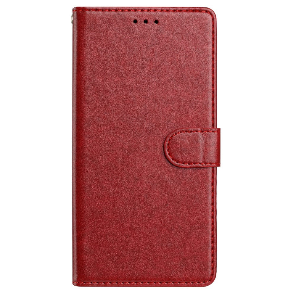 Samsung Galaxy A26 (5G) - EIDERWOOD Faux Leather Flip Cover m. Stropp - Rød