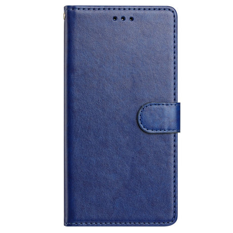 Samsung Galaxy A26 (5G) - EIDERWOOD Faux Leather Flip Cover m. Stropp - Blå
