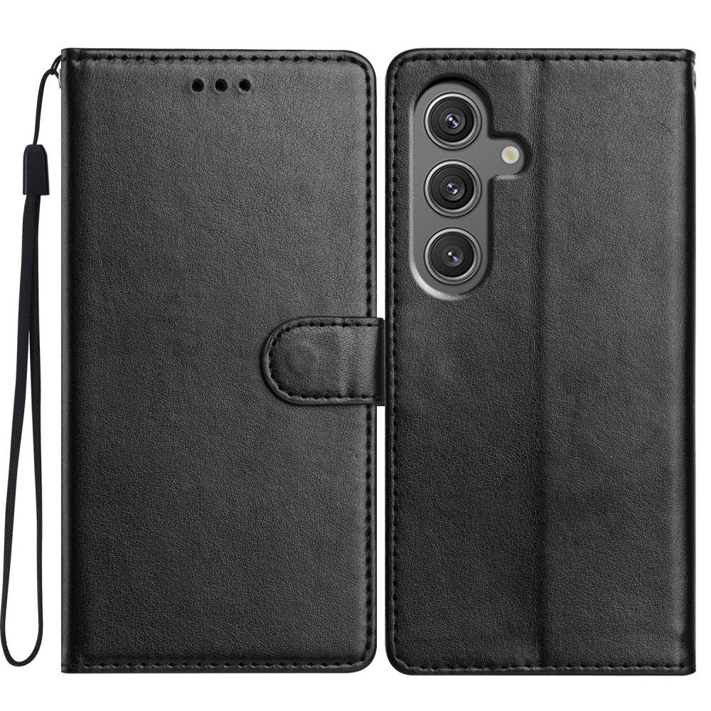 Samsung Galaxy A56 (5G) - EIDERWOOD Faux Leather Flip Cover m. Stropp - Svart