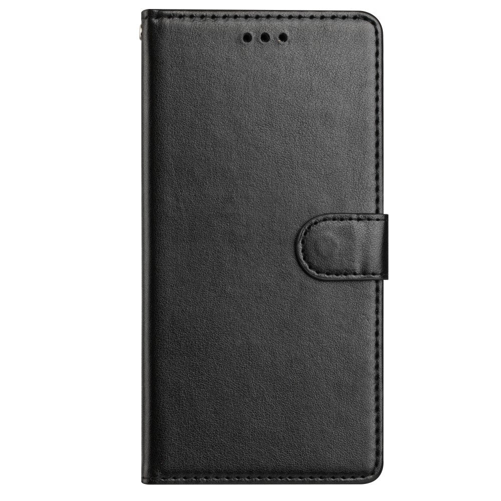 Samsung Galaxy A56 (5G) - EIDERWOOD Faux Leather Flip Cover m. Stropp - Svart
